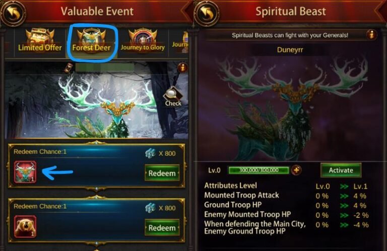Spiritual Beast Duneyrr (Forest Deer Event Life Dewdrop)