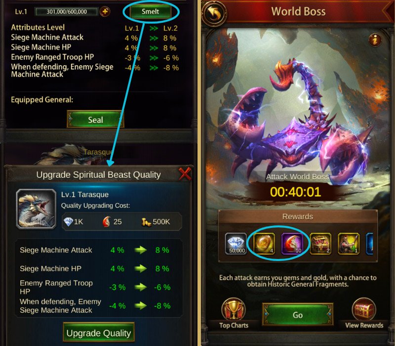 Smelt Tarasque & Get Necessary Materials